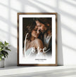 Personalisiertes ‘Love’ Poster zur Hochzeit - posterfolio.de