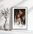 Personalisiertes ‘Love’ Poster zur Hochzeit - posterfolio.de