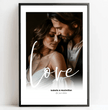 Personalisiertes ‘Love’ Poster zur Hochzeit - posterfolio.de