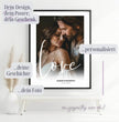 Personalisiertes ‘Love’ Poster zur Hochzeit - posterfolio.de