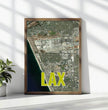 Entdecke deine Welt: Personalisierte Landkarte mit 3 Letter Flughafen Codes! - posterfolio.de