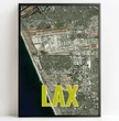 Entdecke deine Welt: Personalisierte Landkarte mit 3 Letter Flughafen Codes! - posterfolio.de