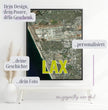 Entdecke deine Welt: Personalisierte Landkarte mit 3 Letter Flughafen Codes! - posterfolio.de
