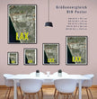 Entdecke deine Welt: Personalisierte Landkarte mit 3 Letter Flughafen Codes! - posterfolio.de