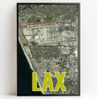 Entdecke deine Welt: Personalisierte Landkarte mit 3 Letter Flughafen Codes! - posterfolio.de