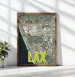 Entdecke deine Welt: Personalisierte Landkarte mit 3 Letter Flughafen Codes! - posterfolio.de