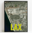 Entdecke deine Welt: Personalisierte Landkarte mit 3 Letter Flughafen Codes! - posterfolio.de