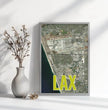 Entdecke deine Welt: Personalisierte Landkarte mit 3 Letter Flughafen Codes! - posterfolio.de