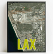Entdecke deine Welt: Personalisierte Landkarte mit 3 Letter Flughafen Codes! - posterfolio.de