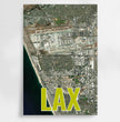 Entdecke deine Welt: Personalisierte Landkarte mit 3 Letter Flughafen Codes! - posterfolio.de