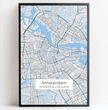 Personalisierte Landkarte klassischer Stil - einzigartiger kann es nicht sein! - posterfolio.de