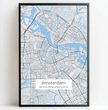 Personalisierte Landkarte klassischer Stil - einzigartiger kann es nicht sein! - posterfolio.de