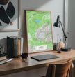 Personalisierte topographische Landkarte klassischer Stil - einzigartiger kann es nicht sein! - posterfolio.de