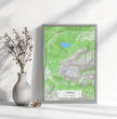 Personalisierte topographische Landkarte klassischer Stil - einzigartiger kann es nicht sein! - posterfolio.de