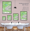 Personalisierte topographische Landkarte klassischer Stil - einzigartiger kann es nicht sein! - posterfolio.de
