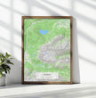 Personalisierte topographische Landkarte klassischer Stil - einzigartiger kann es nicht sein! - posterfolio.de