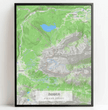 Personalisierte topographische Landkarte klassischer Stil - einzigartiger kann es nicht sein! - posterfolio.de