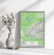 Personalisierte topographische Landkarte klassischer Stil - einzigartiger kann es nicht sein! - posterfolio.de