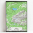 Personalisierte topographische Landkarte klassischer Stil - einzigartiger kann es nicht sein! - posterfolio.de