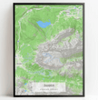 Personalisierte topographische Landkarte klassischer Stil - einzigartiger kann es nicht sein! - posterfolio.de