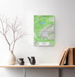 Personalisierte topographische Landkarte klassischer Stil - einzigartiger kann es nicht sein! - posterfolio.de