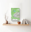 Personalisierte topographische Landkarte klassischer Stil - einzigartiger kann es nicht sein! - posterfolio.de