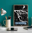 Einzigartiges Geschenk: Personalisiertes Landkartenposter mit individuellem Ortsnamen gestalten! - posterfolio.de