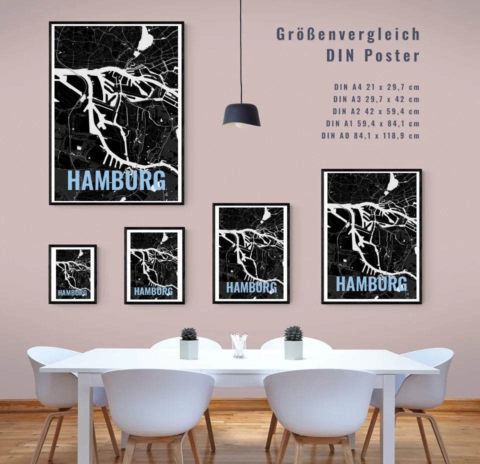 Einzigartiges Geschenk: Personalisiertes Landkartenposter mit individuellem Ortsnamen gestalten!