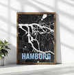 Einzigartiges Geschenk: Personalisiertes Landkartenposter mit individuellem Ortsnamen gestalten! - posterfolio.de