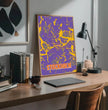 Personalisierte Landkarte Stockholm im Style Pop Punk - posterfolio.de