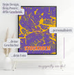 Personalisierte Landkarte Stockholm im Style Pop Punk - posterfolio.de
