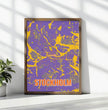 Personalisierte Landkarte Stockholm im Style Pop Punk - posterfolio.de