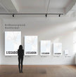 Deine individuell gestaltete Landkarte im Style “Lissabon” mit einem transparenten Verlauf - posterfolio.de