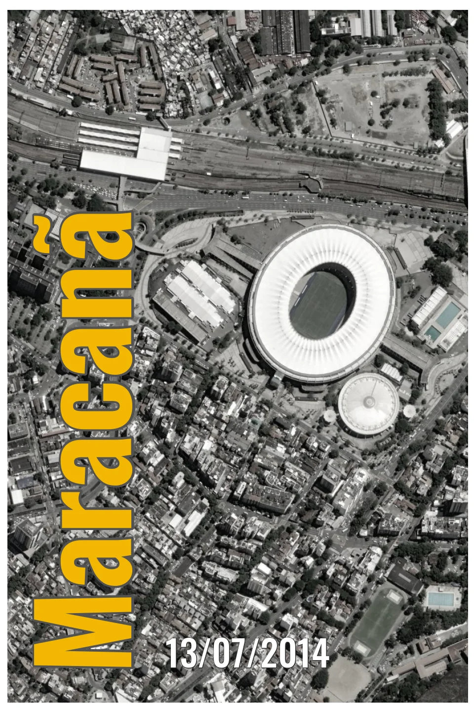 Dein personalisiertes Poster der Fußballstadien - Gestalte jetzt dein individuelles Stadion-Poster im Style “Maracanã”