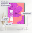 Einzigartiges Geschenk: Personalisierte Landkarte im London Style - Dein individuelles Highlight! - posterfolio.de