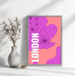 Einzigartiges Geschenk: Personalisierte Landkarte im London Style - Dein individuelles Highlight! - posterfolio.de