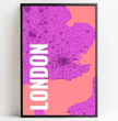 Einzigartiges Geschenk: Personalisierte Landkarte im London Style - Dein individuelles Highlight! - posterfolio.de
