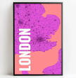 Einzigartiges Geschenk: Personalisierte Landkarte im London Style - Dein individuelles Highlight! - posterfolio.de