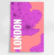 Einzigartiges Geschenk: Personalisierte Landkarte im London Style - Dein individuelles Highlight! - posterfolio.de
