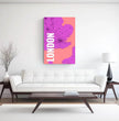 Einzigartiges Geschenk: Personalisierte Landkarte im London Style - Dein individuelles Highlight! - posterfolio.de