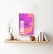 Einzigartiges Geschenk: Personalisierte Landkarte im London Style - Dein individuelles Highlight! - posterfolio.de