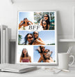 Beste Freundin Fotocollage – personalisiertes BFF Poster - posterfolio.de