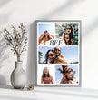 Beste Freundin Fotocollage – personalisiertes BFF Poster - posterfolio.de