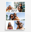Beste Freundin Fotocollage – personalisiertes BFF Poster - posterfolio.de