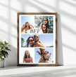 Beste Freundin Fotocollage – personalisiertes BFF Poster - posterfolio.de