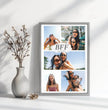 Beste Freundin Fotocollage – personalisiertes BFF Poster - posterfolio.de