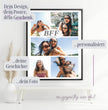 Beste Freundin Fotocollage – personalisiertes BFF Poster - posterfolio.de