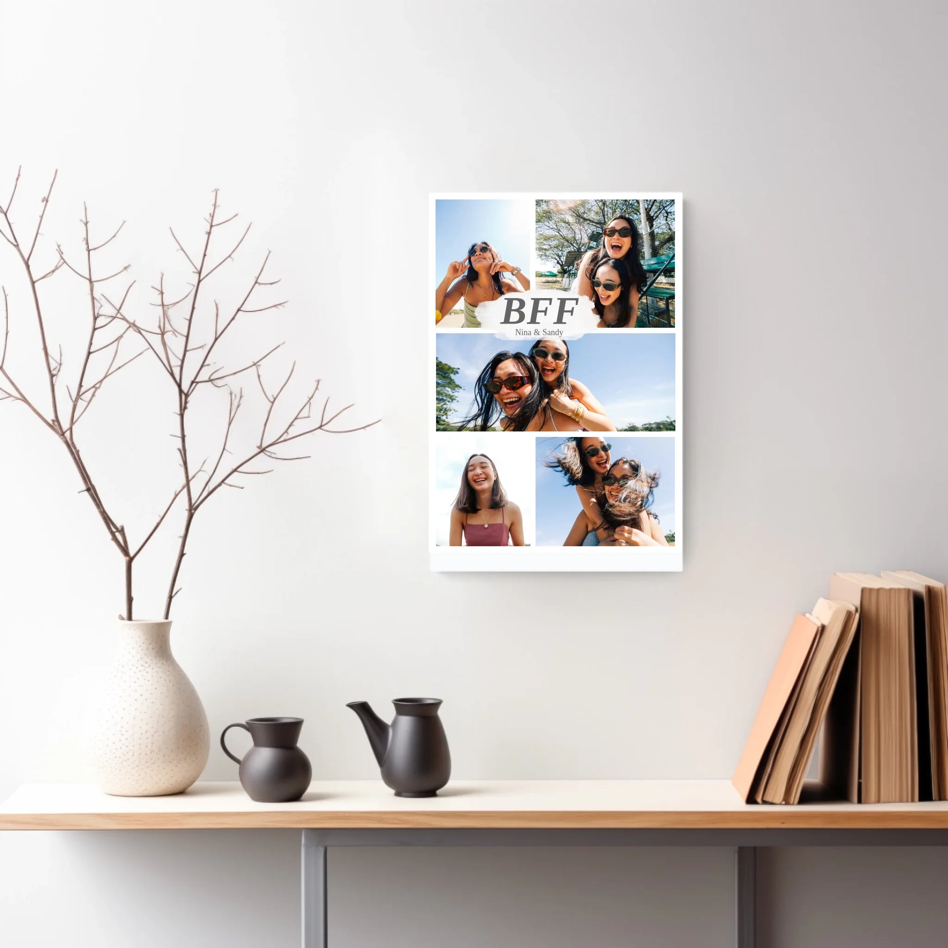 Beste Freundin Fotocollage – personalisiertes BFF Poster