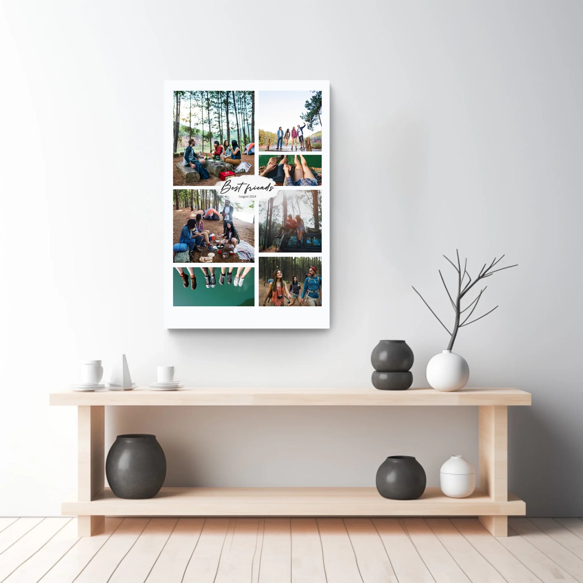 Fotocollage Best Friends – Personalisiertes beste Freunde Poster