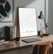 Wo alles begann Poster: dein besonderer Ort mit Landkarte & Namen - posterfolio.de
